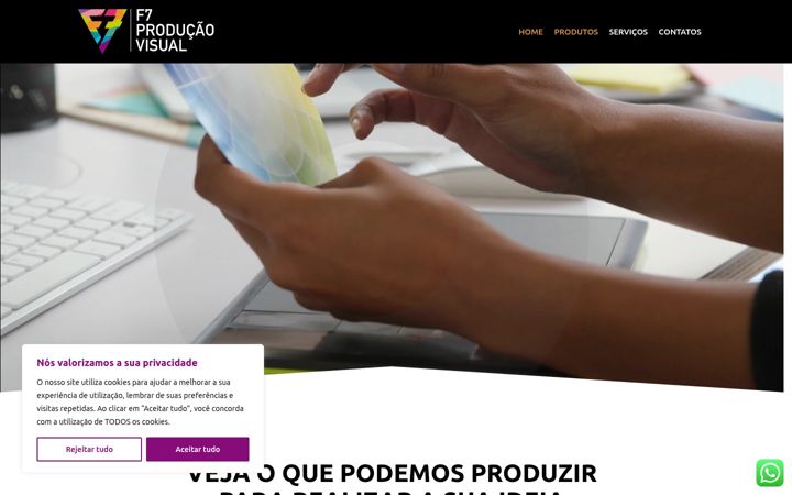 Screenshot of f7visual.com.br