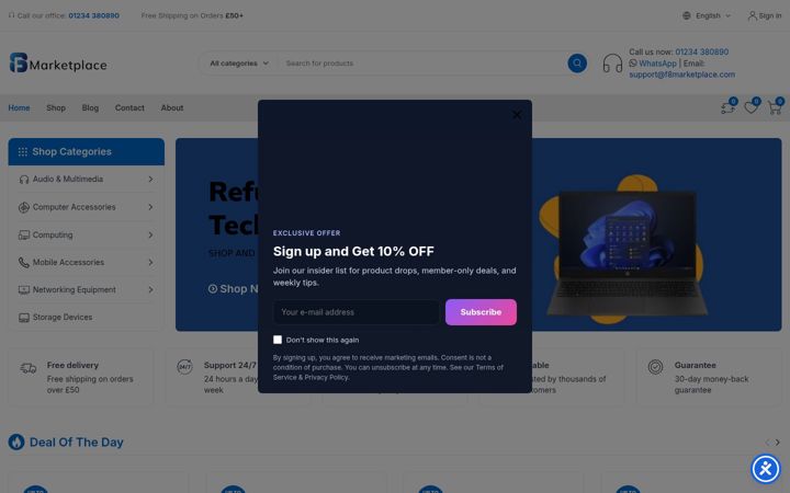 Screenshot of f8marketplace.com