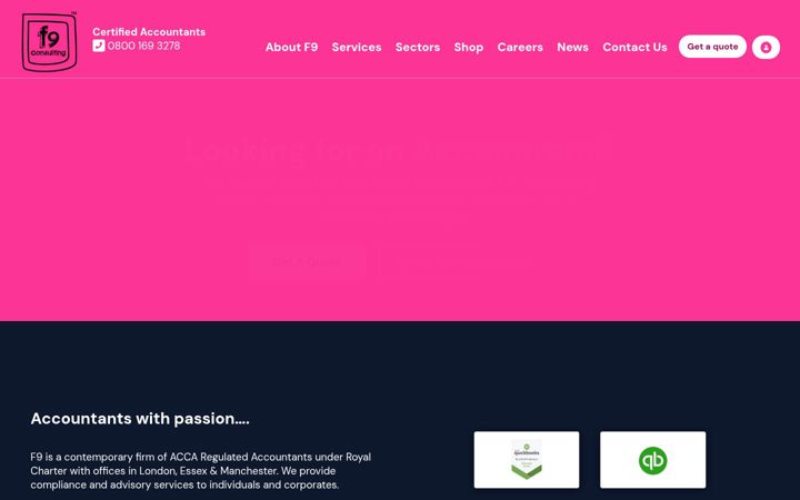 Screenshot of f9consulting.co.uk