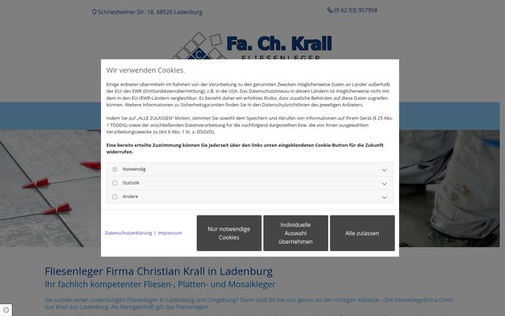 Posnetek zaslona fa-christian-krall.de