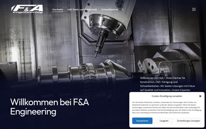 Skjámynd af fa-engineering.net