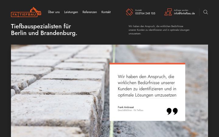Zrzut ekranu fa-tiefbau.de