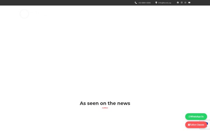 Screenshot of fa.edu.sg