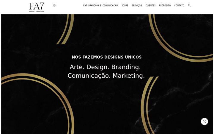 Screenshot ta' fa7branding.com.br