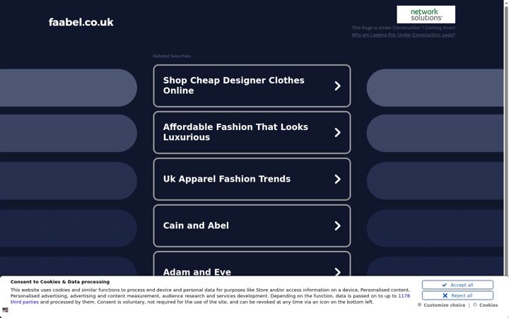 Zrzut ekranu faabel.co.uk