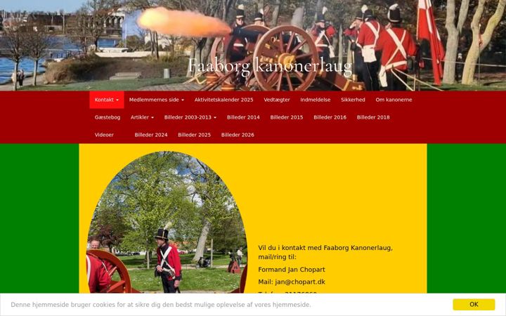 Screenshot of faaborgkanonerlaug.dk