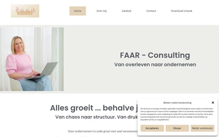 Screenshot von faar-consulting.be
