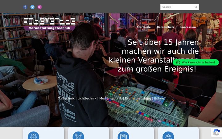Zrzut ekranu fab-event.de