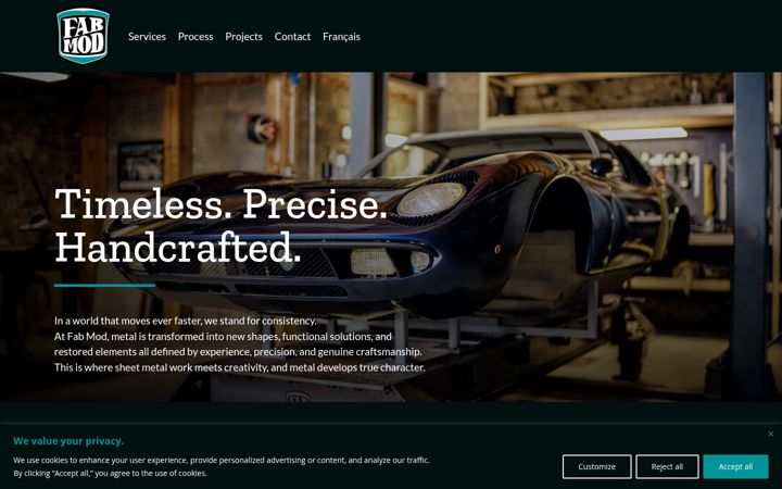 Screenshot of fab-mod.com