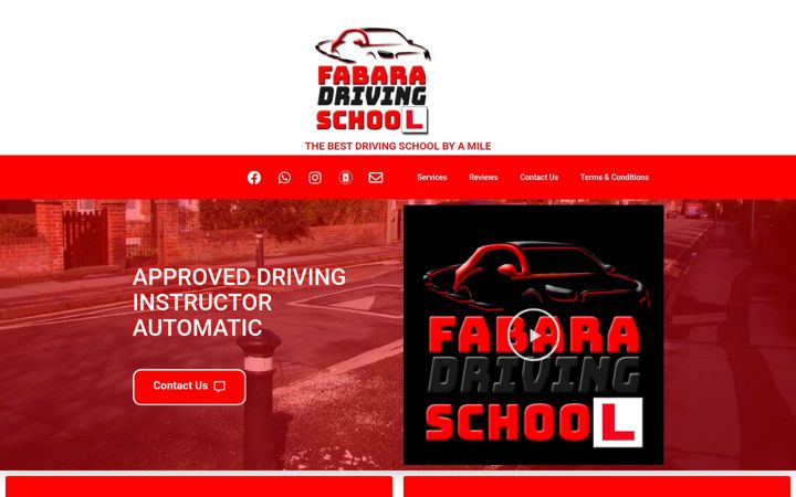 Screenshot of fabaradrivingschool.co.uk