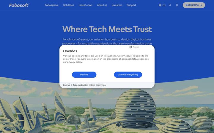 Screenshot of fabasoft.com