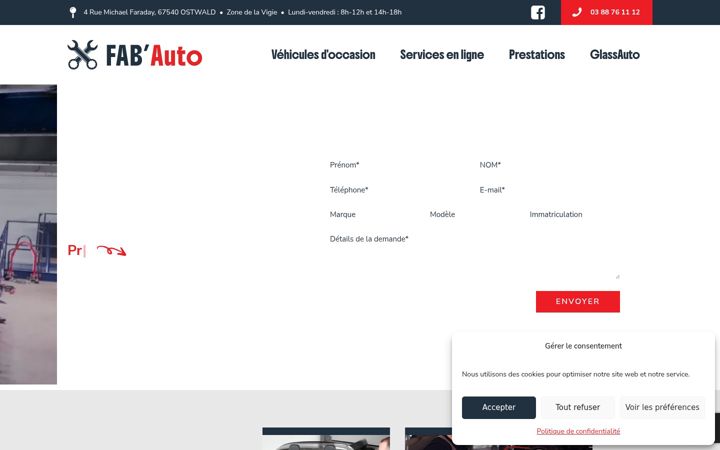 Screenshot of fabauto.fr
