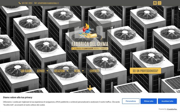 Screenshot του fabbricadelclima.it