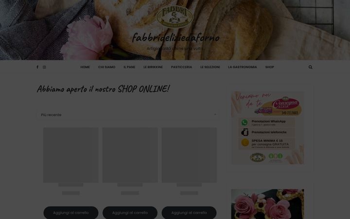 Ekrānuzņēmums no fabbrideliziedaforno.it