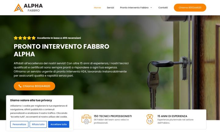 Posnetek zaslona fabbro-alpha24.it