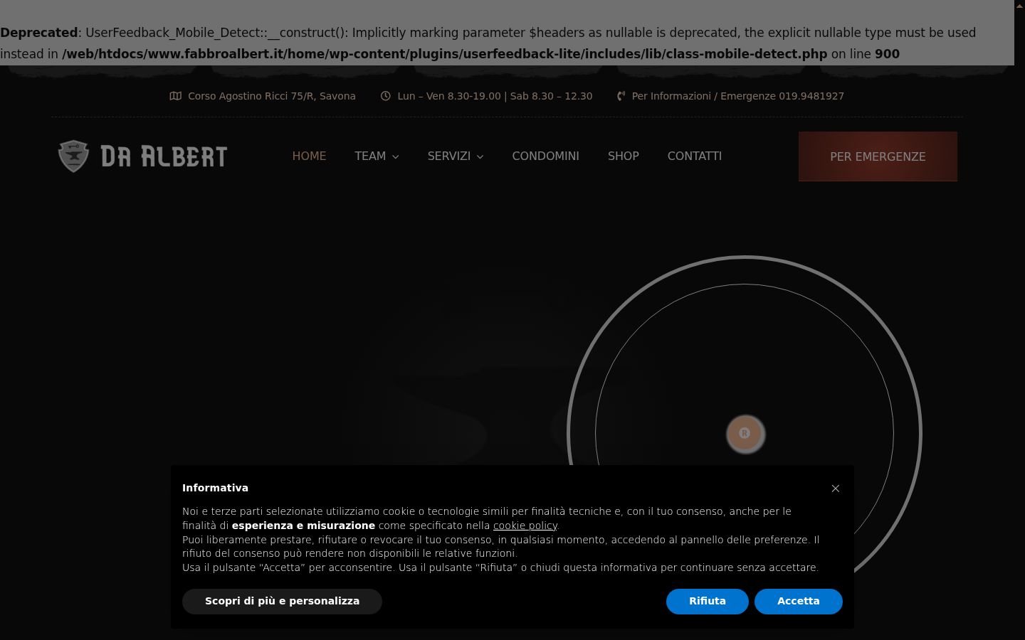 Screenshot des Einwilligungsbanners vor jeglicher Interaktion