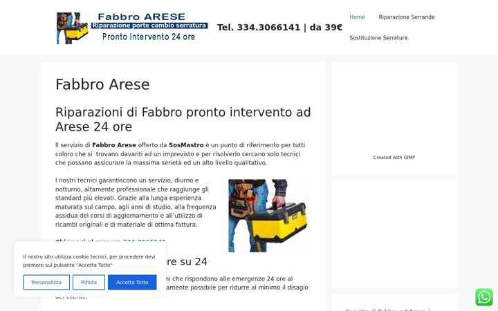 Screenshot von fabbroarese.it
