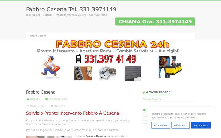 Screenshot von fabbrocesena.it