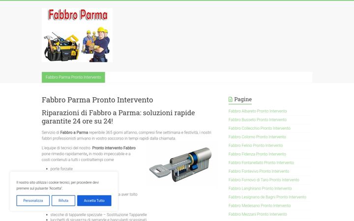 Screenshot of fabbroparma.net