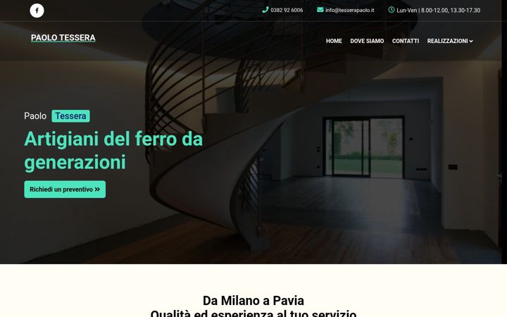 Screenshot stránky fabbrotessera.it