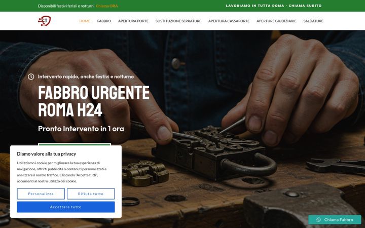 Screenshot of fabbrourgenteroma.it