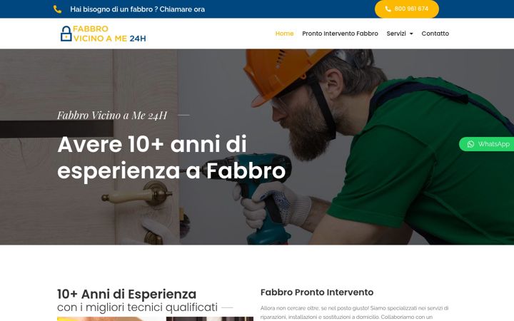 Screenshot of fabbrovicinoame24h.it