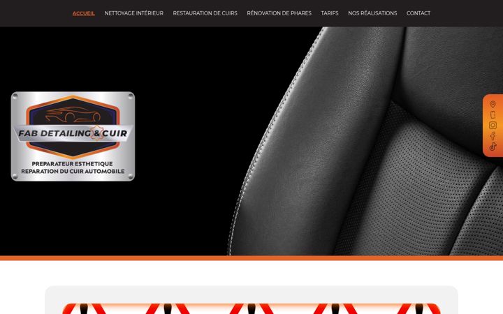 Screenshot of fabdetailing-et-cuir.fr