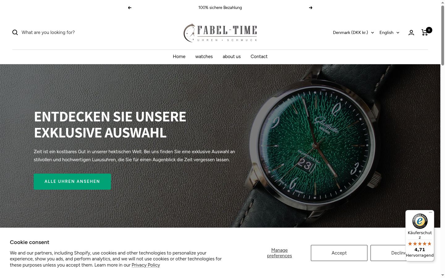 Screenshot tal-banner tal-kunsens muri qabel kwalunkwe interazzjoni