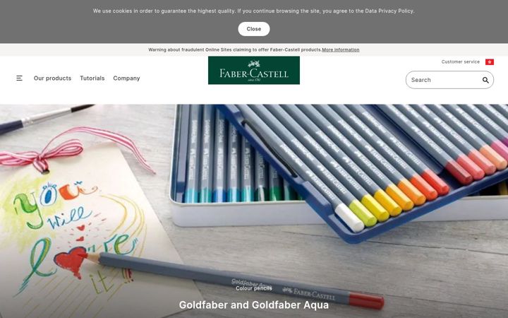 Screenshot of faber-castell.com.hk