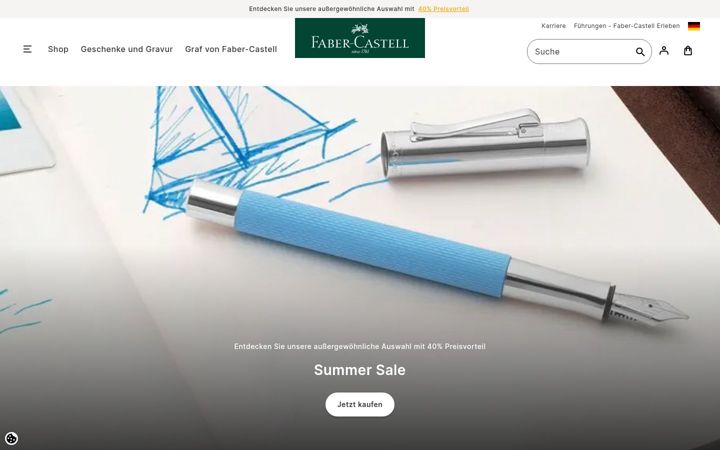 Screenshot of faber-castell.de
