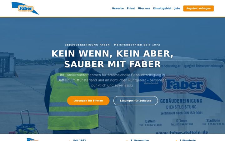Screenshot of faber-datteln.de