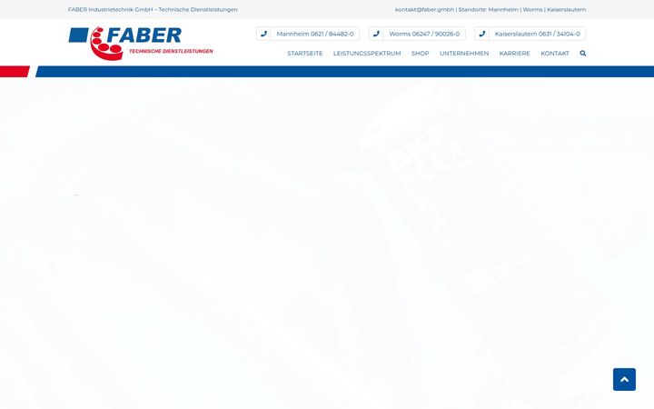 Screenshot of faber.gmbh