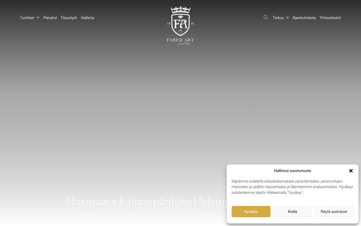Screenshot of faberart.fi