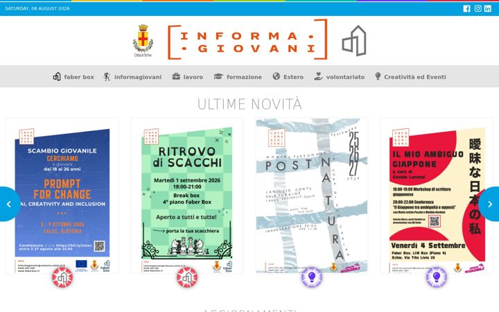 Screenshot stránky faberbox.it