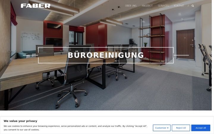 Screenshot of fabergebaeudereinigung.de