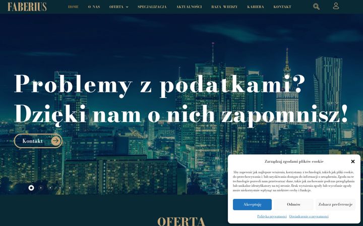 Screenshot of faberius.com.pl