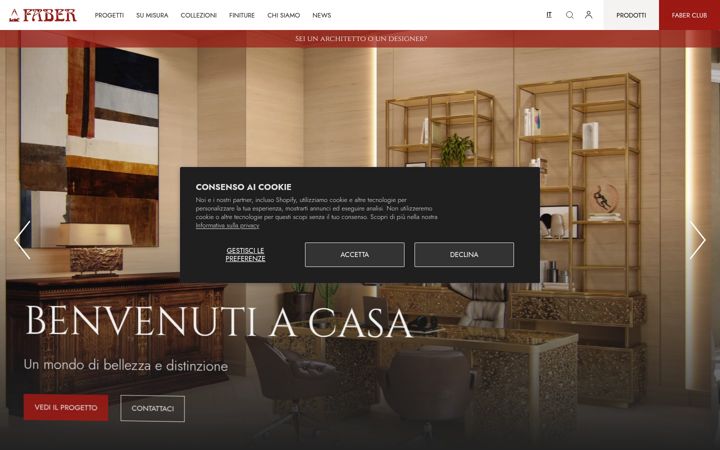 Screenshot of fabermobili.com