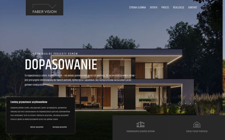 Screenshot of fabervision.pl
