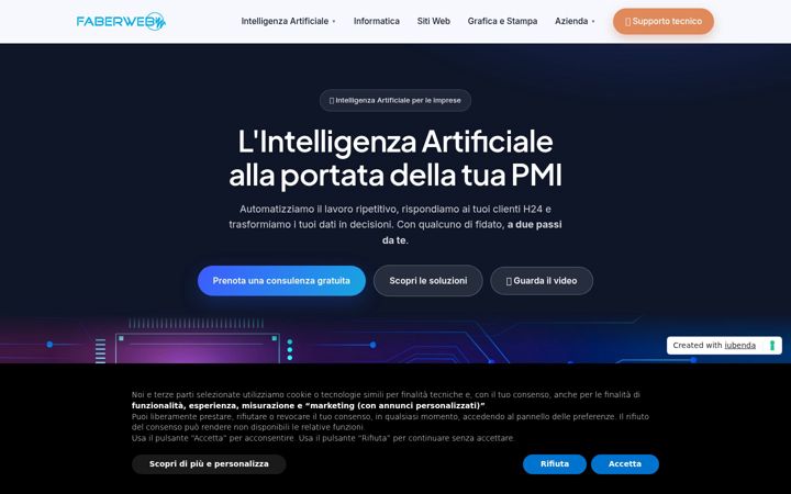 Screenshot of faberweb.eu