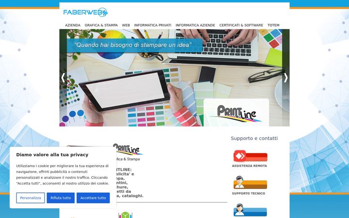 Screenshot of faberweb.it