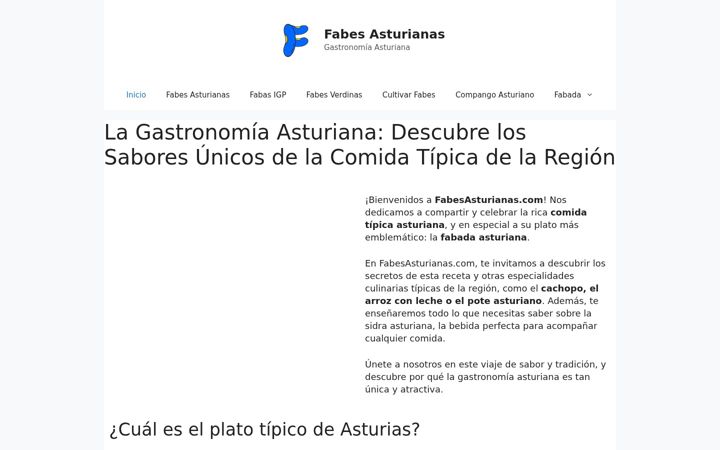 Screenshot of fabesasturianas.com