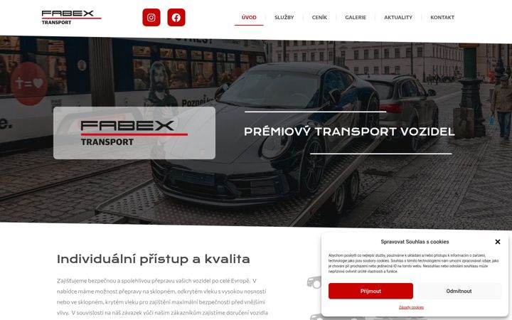 Screenshot of fabextransport.cz