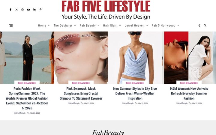Screenshot of fabfivelifestyle.com