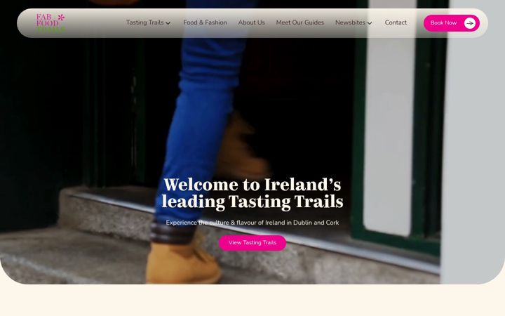 Screenshot von fabfoodtrails.ie