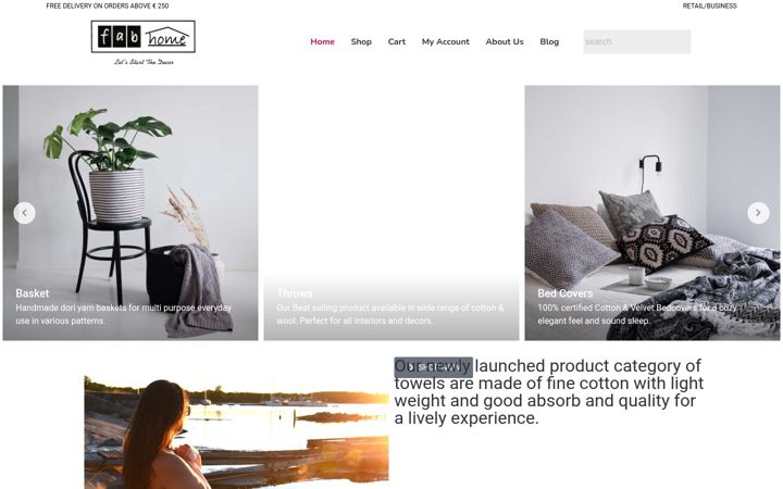 Skärmbild av fabhome.fi