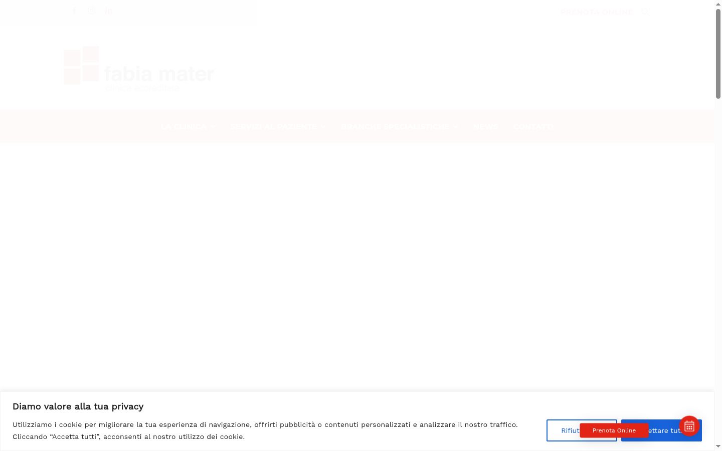 Screenshot des Einwilligungsbanners vor jeglicher Interaktion