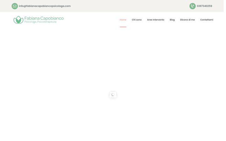 Screenshot of fabianacapobiancopsicologa.com