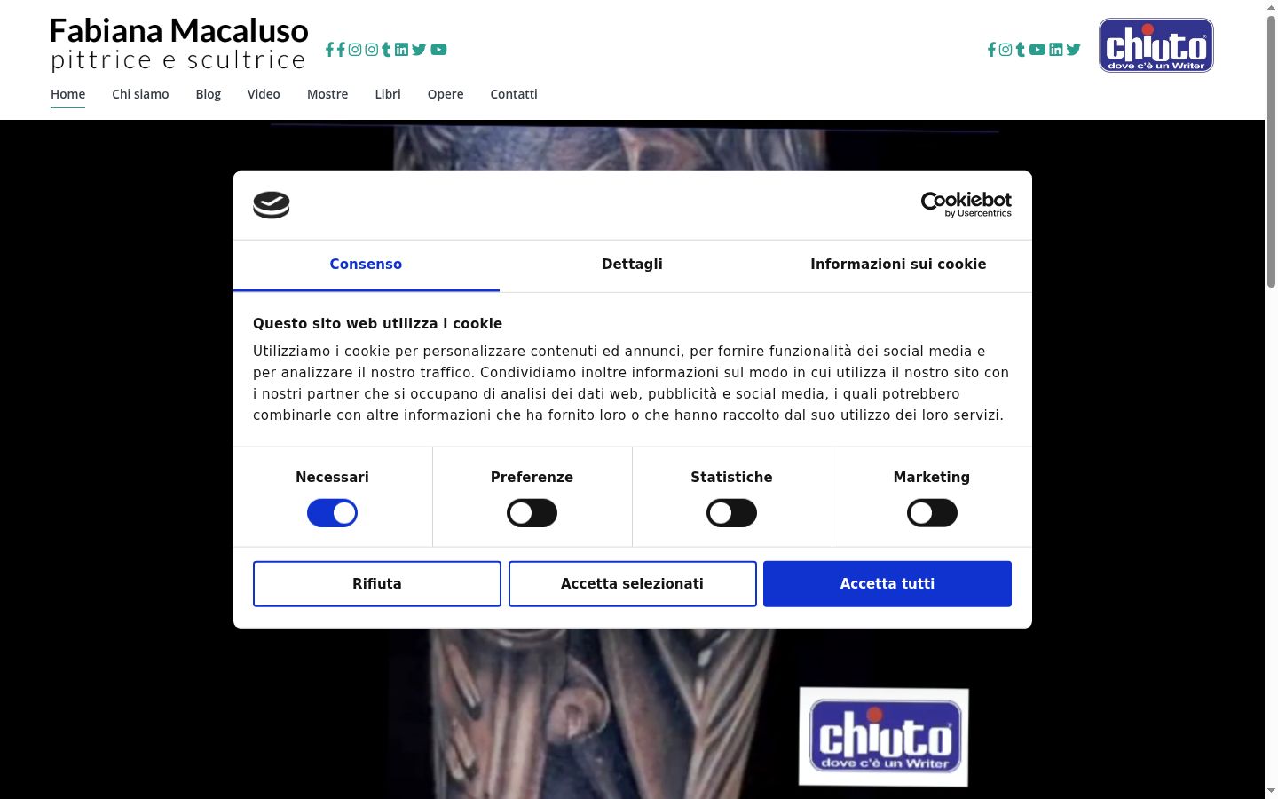 Screenshot tal-banner tal-kunsens muri qabel kwalunkwe interazzjoni