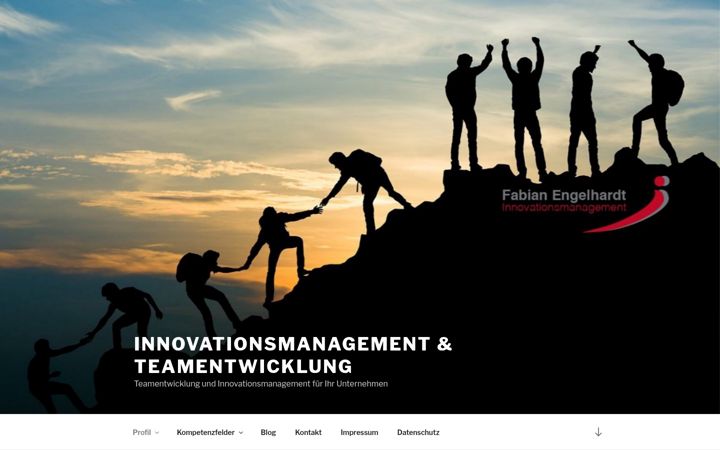 Screenshot of fabianengelhardt-innovationsmanagement.de
