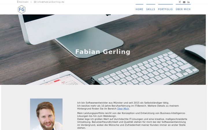 Ekraanipilt saidist fabiangerling.de